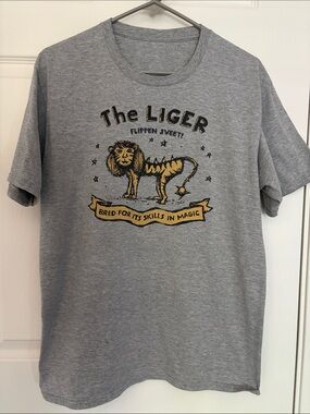 Heather Gray 'The Liger' Graphic Short Sleeve Tee